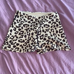 Ryderwear Animal Scrunch Bum Shorts - Tan Leopard